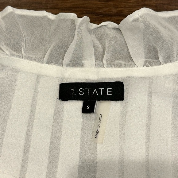 1State women’s white blouse size s - Picture 2 of 4